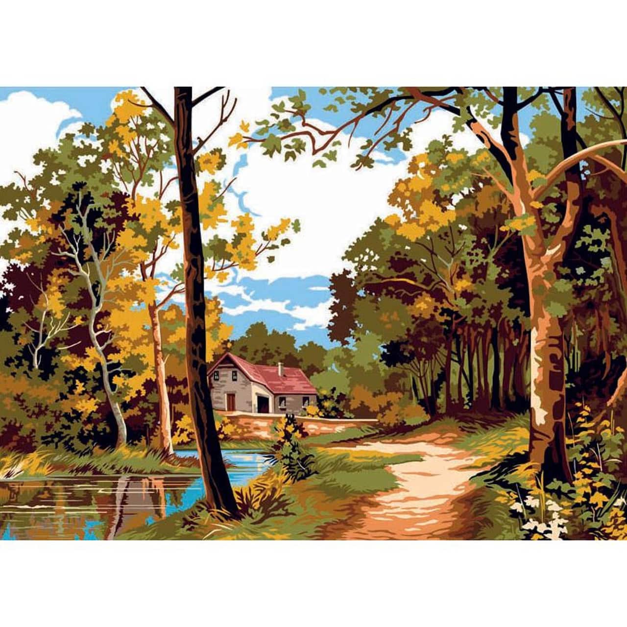 Gobelin The Quiet Autumn Printed Tapestry Canvas